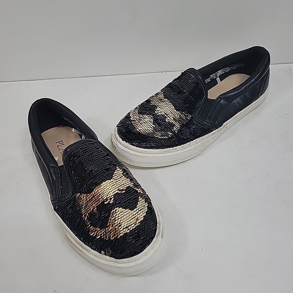 Children's Place Girls Sz 12 Slip-On Sequin Preppy Trendy Casual Comfy Non-Slip